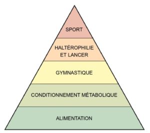 pyramide de développement d'un athlète